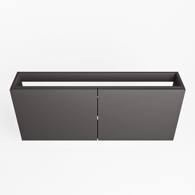 Mondiaz FOWY fonteinonderkast - 90x22x50cm - 2 deuren - push to open - softclose - Dark Grey