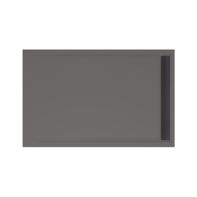 Xenz Easy Tray douchevloer - 140x90x5cm - acryl - zonder gootcover - antraciet