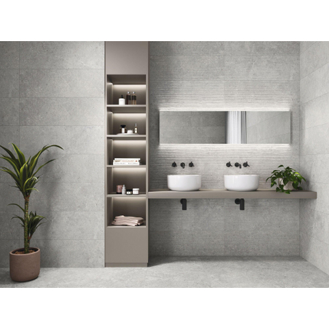 SAMPLE Terravito Larino vloer- en wandtegel - 30x90cm - 10.5mm - gerectificeerd - (Grijs) SW1221578