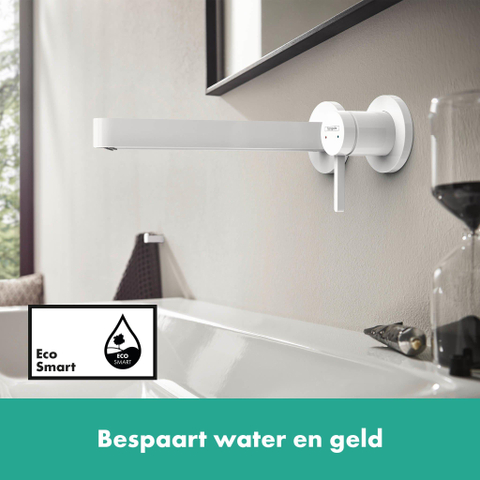 Hansgrohe finoris jeu de couvercles pour robinetterie de lavabo 225 avec avec bouchon blanc mat SW651062