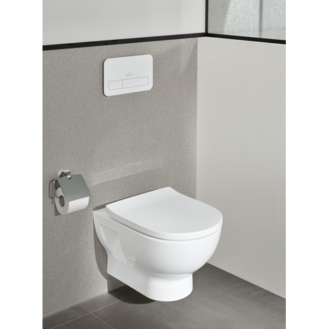 Villeroy & Boch Elements - Tender Toiletrolhouder - met deksel - 134x38x132mm - hoogglans chroom SW974073