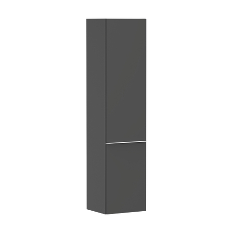 Hansgrohe Xelu Q Armoire haute - 165x40x35cm - 2 portes - poignée blanc mat - fermeture douce - charnière gauche - diamond matt grey SW995286