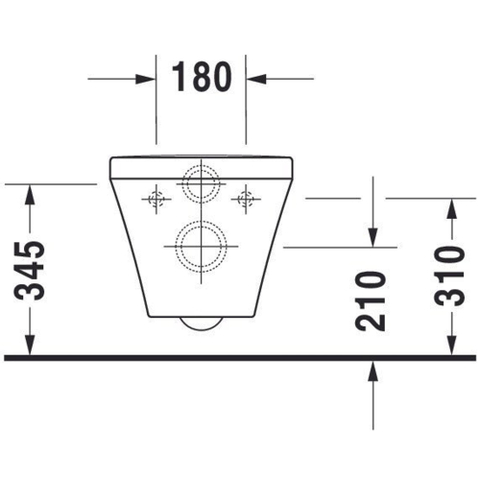 Duravit Durastyle Wandclosetpack - met wandcloset - diepspoel - rimless - met verdekte bevestiging - 37x54cm - met wondergliss m - spoelrandloos - softclose - wit SW358499