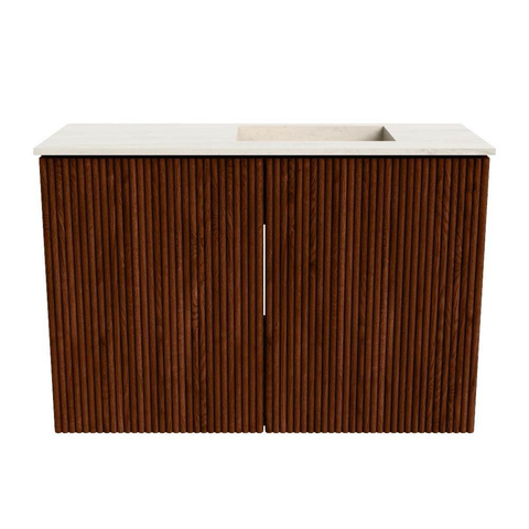 Mondiaz JOYA-DLUX 60cm toiletmeubel - kleur Ruby - Wastafel FAYE positie Rechts 1 kraangat kleur Meli. SW1425352