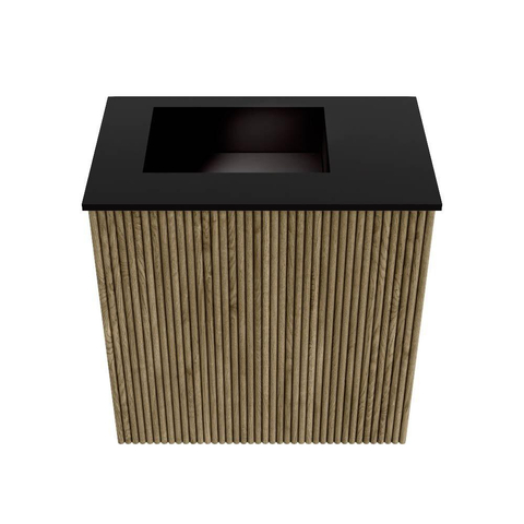 Mondiaz JOYA 40cm meuble de toilette - couleur Dusk - Vasque FAYE position Gauche Sans trou de robinet couleur Urban. SW1421649