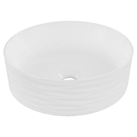 Differnz Wave vasque 37x37x12cm céramique blanc brillant SW811272