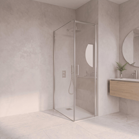 Fortifura Galeria Douchecabine - 60x100x200cm - profiel veiligheidsglas - antikalk - chroom SW1444079