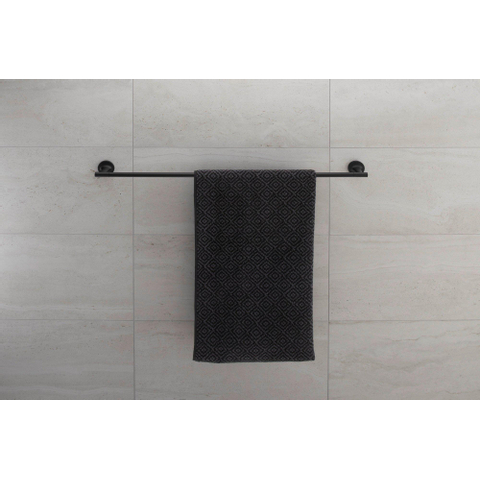 Duravit Starck T Handdoekhouder - 81cm - zwart mat SW297082