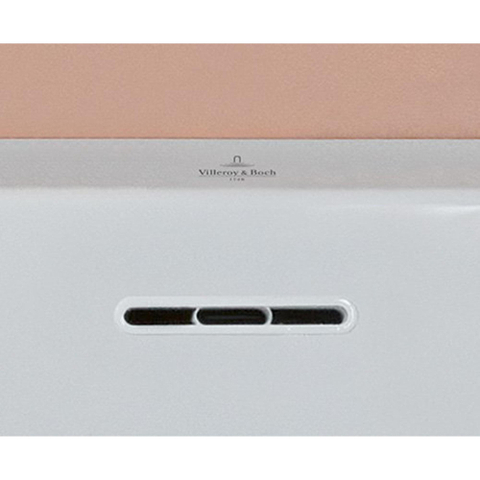 Villeroy & Boch Loop & Friends kunststof duobad acryl rechthoekig square - 180x80x47cm - glans wit SW701229