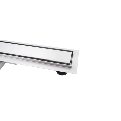 Fortifura Galeria Caniveau de douche 50cm avec grille fermée et bride de sol Inox SW721512