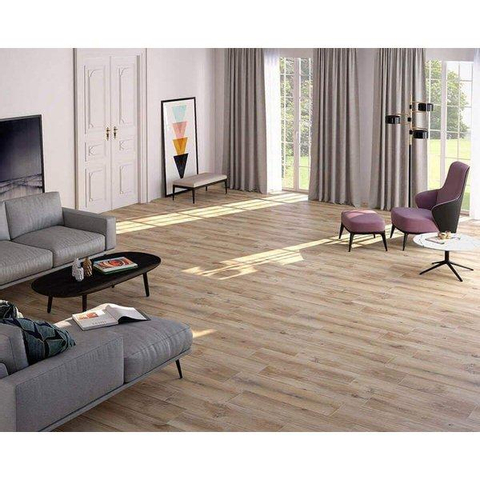 ÉCHANTILLON Ceralto Lazaro Grain Carrelage sol et mur 22x84cm 9.3mm R10 grès cérame Naturel SW912207