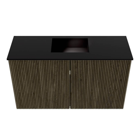 Mondiaz JOYA 70cm meuble de toilette - couleur Shadow - Vasque FAYE position Milieu 1 trou de robinet couleur Urban. SW1421477