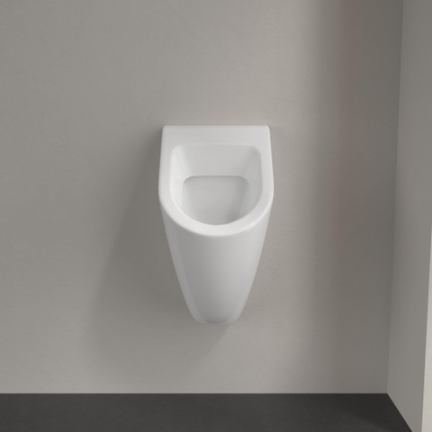 Villeroy & Boch Subway urinoir - met bevestiging - zonder deksel - 28.5x53.5x31.5cm - White Alpine (glans wit) 0123214