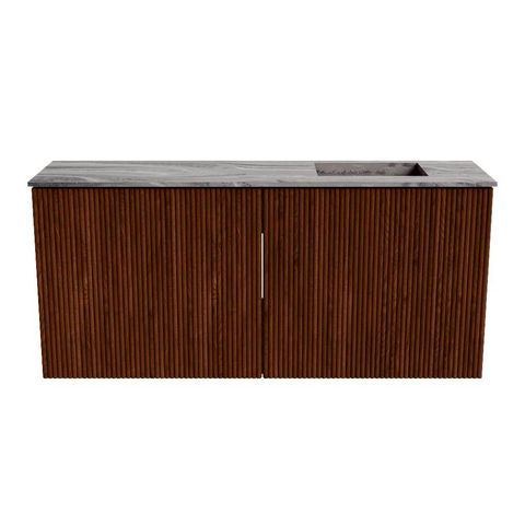 Mondiaz JOYA-DLUX 90cm toiletmeubel - kleur Ruby - Wastafel FAYE positie Rechts Zonder kraangat kleur Sombra. SW1425671