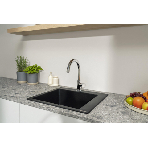Hansgrohe Vernis blend m35 Eengreeps keukenmengkraan - 210 - 1jet - met draaibare uitloop - hoogglans chroom SW651607
