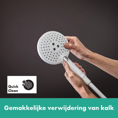Hansgrohe Raindance Select S douchette - 12.5cm - rond - 3 jets - blanc mat SW541675