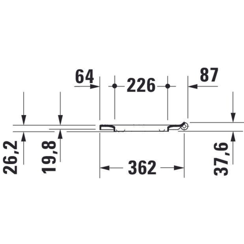 Duravit No.1 DuraStyle Basic WC-zitting - 33.1x38.5x4.2cm - met softclose - kunststof - wit glanzend SW358135
