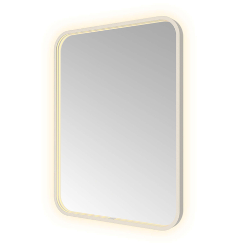 Hotbath &MORE Spiegel - 60x80cm - direct en indirect LED - spiegelverwarming - color changing - dimbaar - met afstandsbediening - geborsteld RVS 316 SW1246159