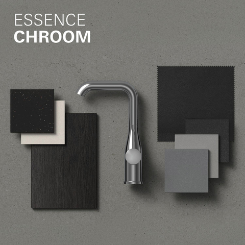 Grohe Essence New Afbouwdeel - voor inbouw badkraan - met omstel - chroom SW236930