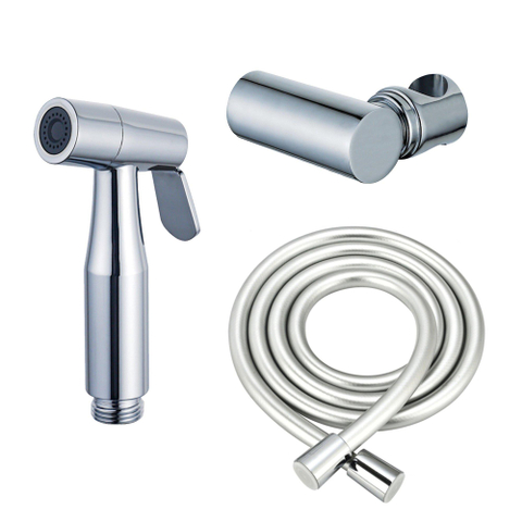 Fortifura Calvi Bidetset - handdouche - slang 150cm - houder - hoogglans chroom SW1123162