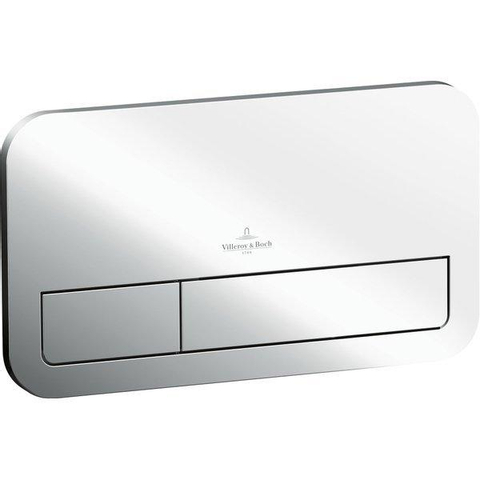 Villeroy & Boch Subway 2.0 Pack WC - WC suspendu - DirectFlush - à fond creux - abattant softclose & quickrelease - avec réservoir encastrable - plaque de commande chrome brillant - Ceramic+ - Stone White SW956281