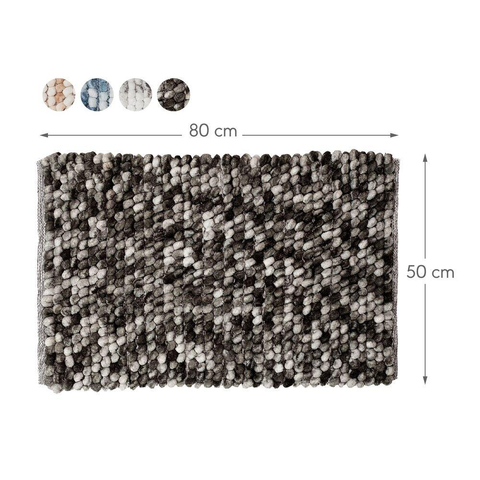 Sealskin Vintage Badmat Polyester 50x80 cm Donkergrijs SW94580