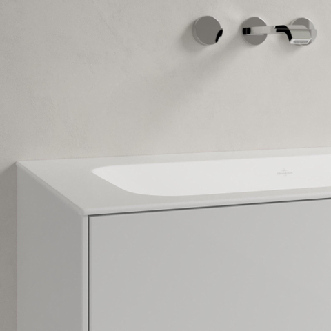 Villeroy & Boch finion meubelwastafel - 100x50cm - zonder kraangat - zonder overloop CeramicPlus - White Alpine (glans wit) SW209390