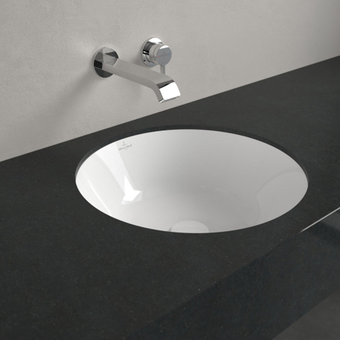 Villeroy & Boch Architectura onderbouwwastafel - 45x45cm - zonder kraangat - met overloop - White Alpine (glans wit) SW762358