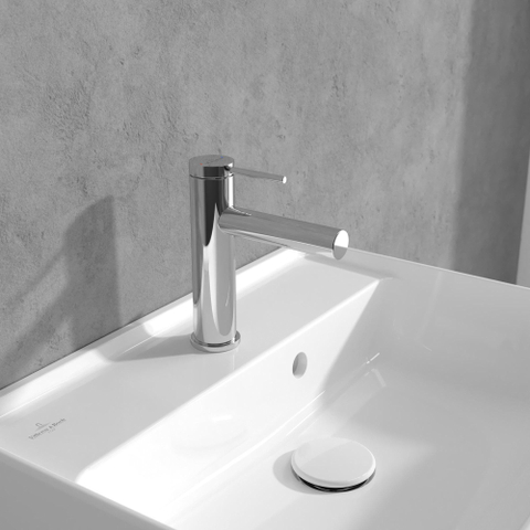 Villeroy & Boch Loop & Friends Mitigeur de lavabo - avec garniture de vidage à tirette - chrome SW974141
