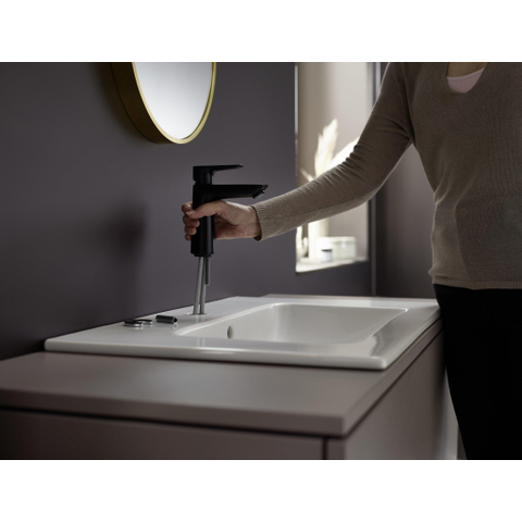 Hansgrohe Talis e Eengreeps wastafelmengkraan - 110 - coolstart - zonder afvoer - mat zwart SW451734