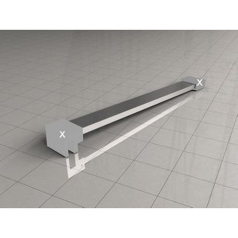 Wiesbaden barre de stabilisation détachable 120cm chrome SW10433