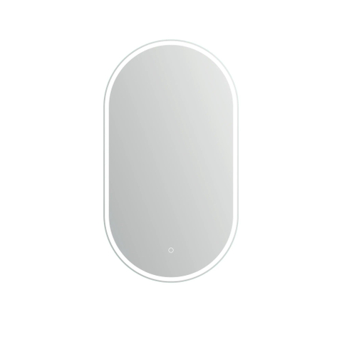 Arcqua Oval spiegel - 50x90cm - ovaal - met led verlichting - met verwarming SW1601605