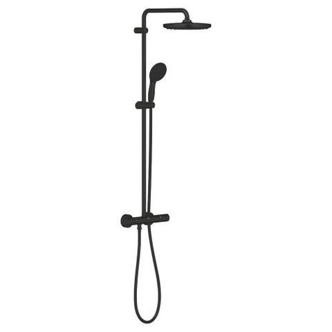Grohe Tempesta System 250 Douchesysteem - rond - met thermostaatkraan - matte black (mat zwart) SW1077359