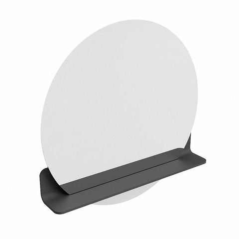 Mondiaz SPOT spiegel – Ø70 cm – met planchet – Dark grey (grijs) SW1235515