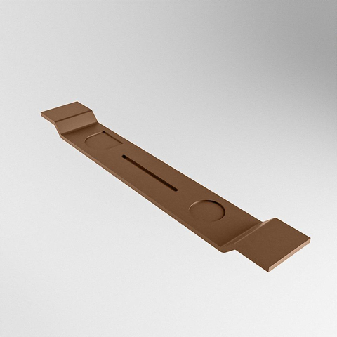 Mondiaz Easy Planche de bain - 12,5x86x4,2cm - Solid Surface - Mat rouillé SW644680
