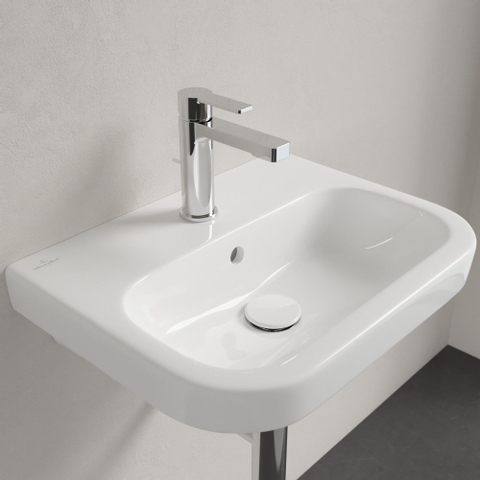 Villeroy & Boch Architectura fontein - 50x38cm - 1 kraangat - met overloop - White Alpine (glans wit) SW68797