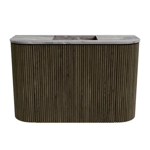 Mondiaz JOYA-DLUX 63.2cm toiletmeubel - ronding links en rechts kleur Shadow - Wastafel FAYE positie Midden Zonder kraangat kleur Sombra. SW1425244