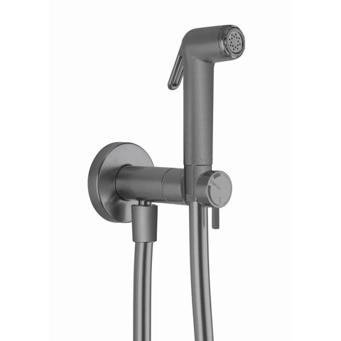 Crosswater MPRO Bidet handdoucheset - inclusief wandhouder - slate gunmetal (antraciet) SW927930