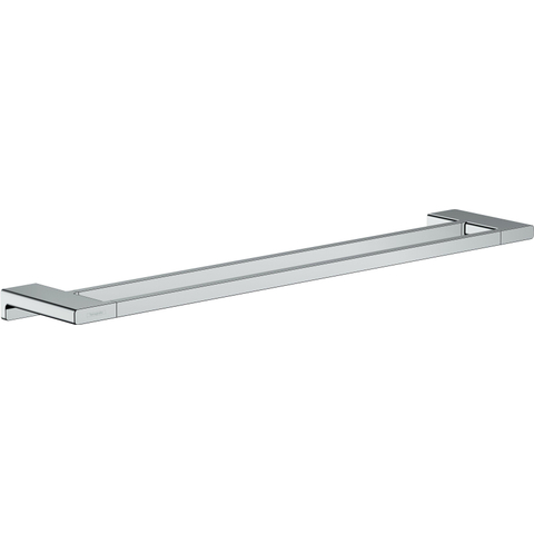 Hansgrohe AddStoris Q handdoekhouder wand dubbel - 65cm - hoogglans chroom SW651403