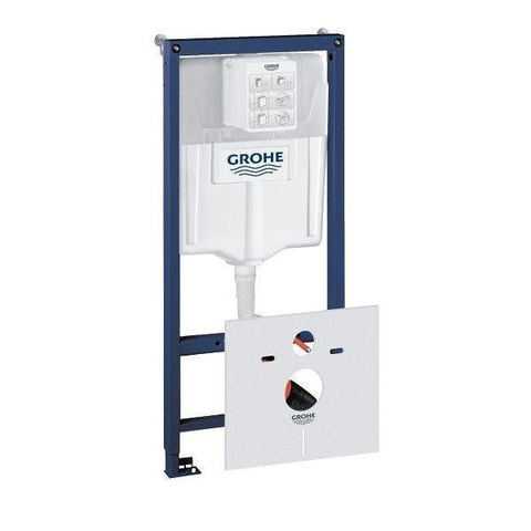 Grohe Bau Keramiek Toiletset - spoelrandloos - diepspoel - inclusief inbouwreservoir - inclusief bedieningspaneel - wit SW568393