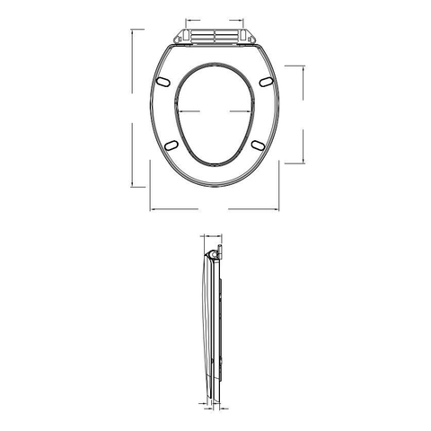 Plieger Start closetzitting softclose thermoplast met kunststof bevestigingsset wit 4345124