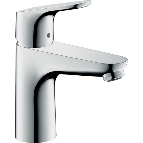 Hansgrohe Focus Eengreeps wastafelmengkraan - 100 - coolstart - met PopUp - trekwaste - hoogglans chroom 0450686
