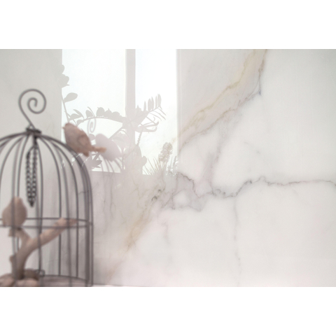 ÉCHANTILLON Terravito Tovaro carreau mural et de sol - 60x120cm - 10mm - Rectangle - rectifié - Aspect pierre naturelle - Blanc poli SW1221516