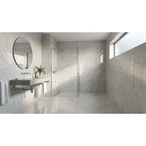ÉCHANTILLON Terravito Ivvano carreau mural et de sol - 59x119cm - 10.5mm - rectifié - Aspect pierre naturelle - Blanc SW1130629