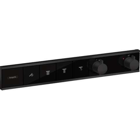Hansgrohe Rainselect Afbouwdeel - voor inbouw douchekraan - thermostatisch - voor 4 functies - 59.8x90cm - thermostaat - mat zwart SW297620