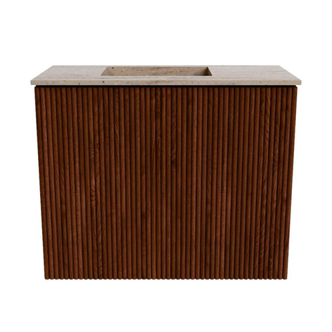 Mondiaz JOYA-DLUX Meuble de toilette 50cm - couleur Ruby - Vasque FAYE position Gauche 1 trou de robinet couleur Saba SW1425575