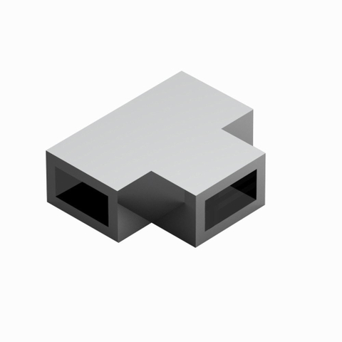 Fortifura Galeria T-verbindingstuk - voor combinatie van stabilisatiestangen tussen vaste wand - met zijwand - hoogglans chroom SW358022