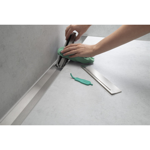 Hansgrohe RainDrain Flex Caniveau de douche - 90cm - raccourcissable - chrome SW791701