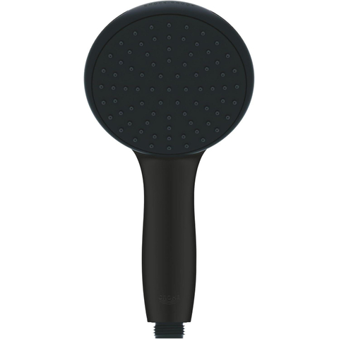 Grohe Precision Start Doucheset - thermostatische douchekraan - met glijstangset - 60cm - ronde handdouche - 1 straalsoort - gladde doucheslang - matte black (mat zwart) SW1126436