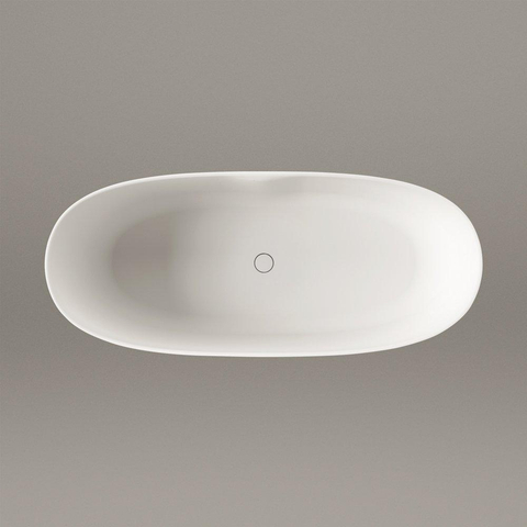 Zeza Element Baignoire îlot- 175x76x60cm - solid surface - blanc mat SW1208806